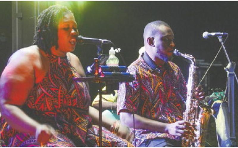 Dean Brown and Dubshak presented an eclectic mix of reggaestyled music at Eatonton Main Street’s final Downtown GetDown event of the season at Eatonton City Center Stage.