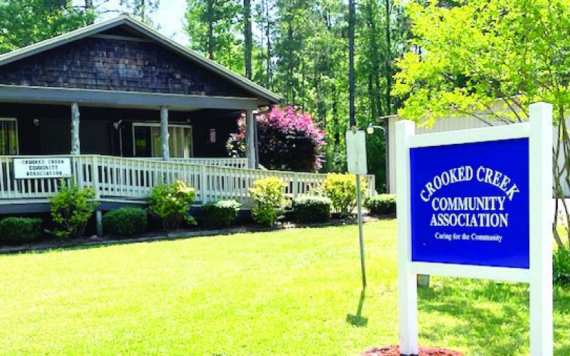 A brand-new sign welcomes local residents and visitors to the Crooked Creek Community Association building at 160A Crooked Creek Dr., Eatonton. CONTRIBUTED