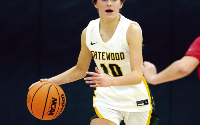 Maddie Capps, a freshman for the Lady Gators, had a big game with 18 points against Trinity Christian last Saturday. IAN TOCHER/File photo