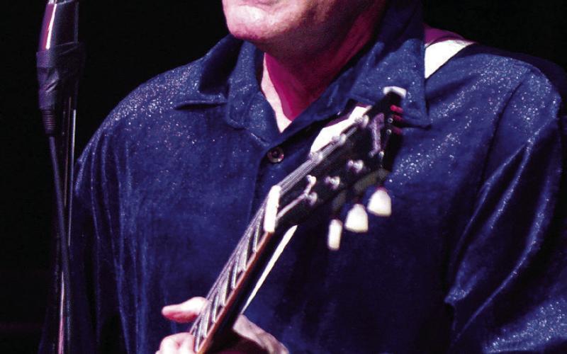 John Mueller, who plays Carl Perkins, is the driving force behind “One Night in Memphis.” LEIGH LOFGREN/Staff