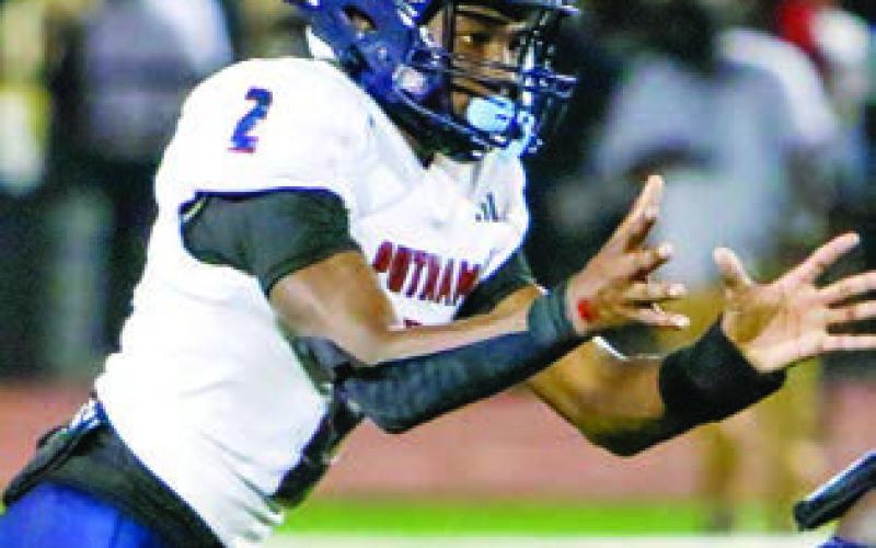 Putnam County’s Jamarion Robertson recently committed to play football at Clayton State University. LANCE MCCURLEY/Staff