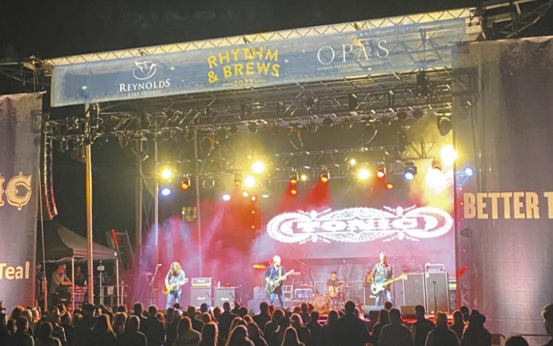 Tonic (above) gave a great performance Oct. 21 as the opening act for headliner Better Than Ezra at the annual Rhythm and Brews event presented by OPAS at Reynolds Lake Oconee. CONTRIBUTED