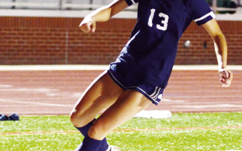 Senior Lily Frisch (13) provides a top offensive threat for the Lady War Eagles this season. IAN TOCHER/Staff