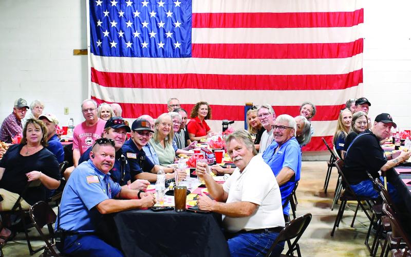 A proud crowd gathered Sept. 27 at PCFD Station 6 (310 Rockville Rd.) to recognize and celebrate the 40th anniversary of the Rockville Volunteer Fire Department, near Oconee Springs Park in Putnam County. IAN TOCHER/Staff