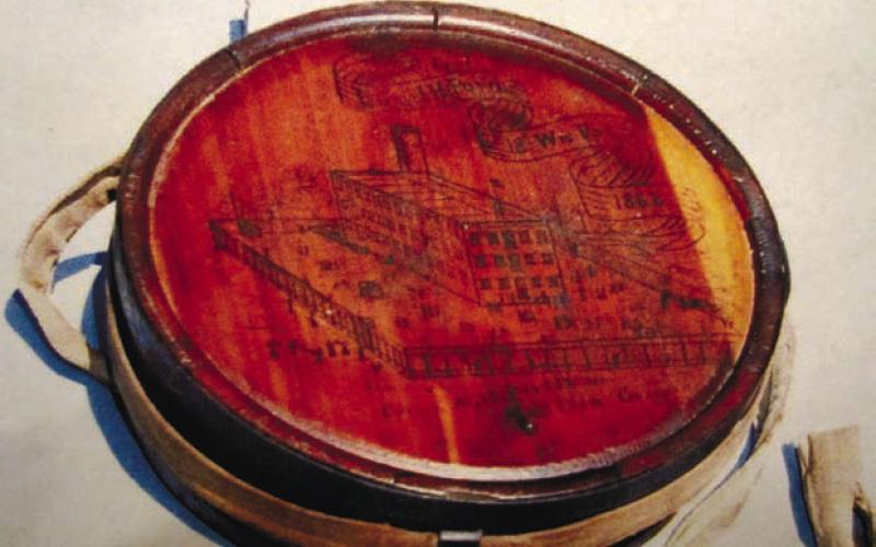 CONTRIBUTED The Madison Morgan Cultural Center will soon display this rare Civil War-era wooden canteen.