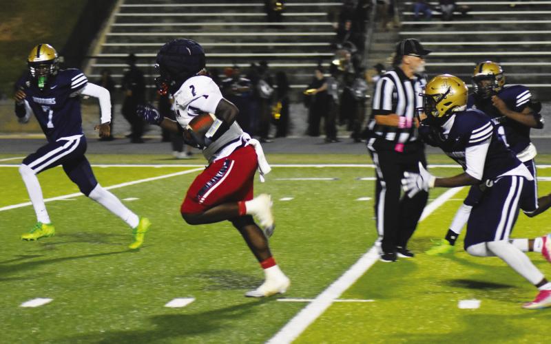 War Eagles’ running back Kumari Thomas is currently leading Class 2A-4 in rushing with 739 yards and 12 scores. BRANDON PARK/Staff