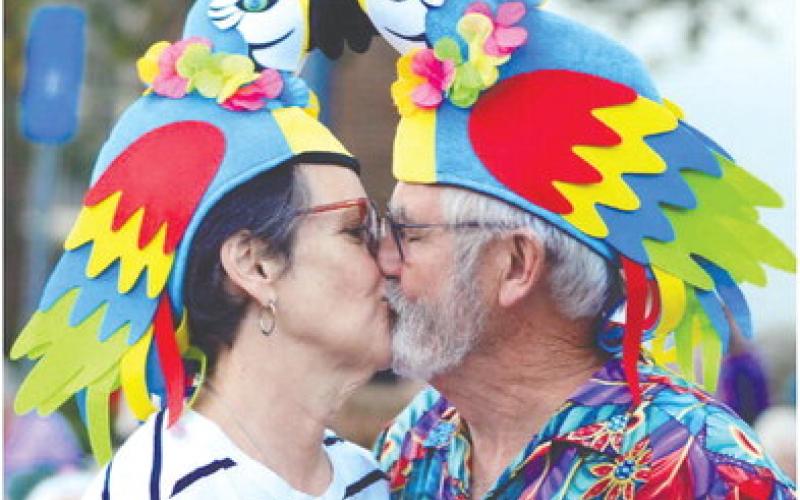 The Putnam County parrot heads were out in force Saturday night at The Plaza Arts Center.