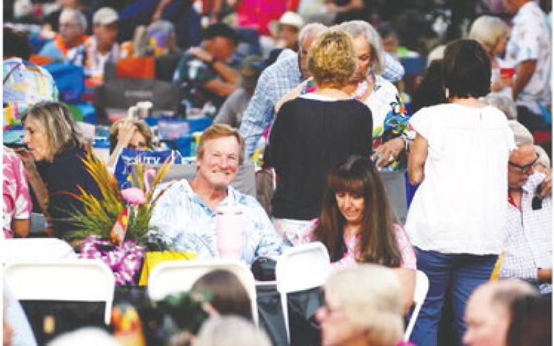 The lawn in front of The Plaza was absolutely packed with Jimmy Buffett fans eager to hear A1A bring the late singer’s words and music to life for them.