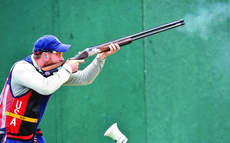 Eatonton’s Vincent Hancock competes at the 2016 summer Olympics in Rio de Janeiro, Brazil. FILE PHOTO