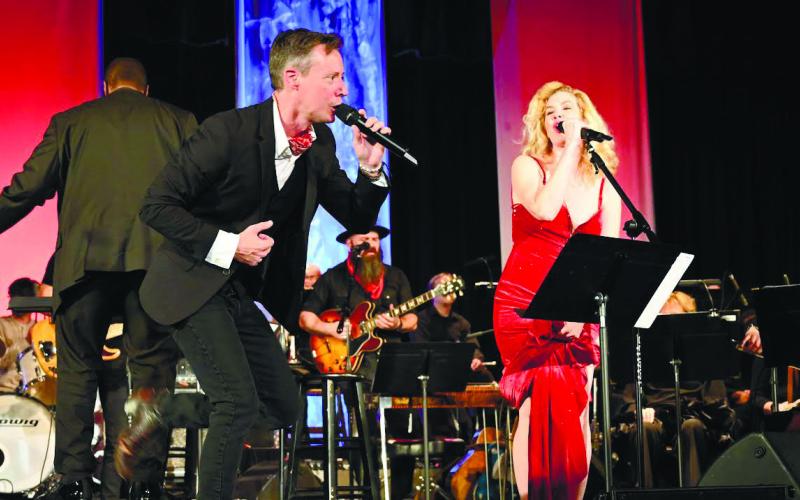 Singers Rick Brantley and Emily West brought the songs of Nashville to life last Friday at Greensboro’s Festival Hall. LEIGH LOFGREN/Staff