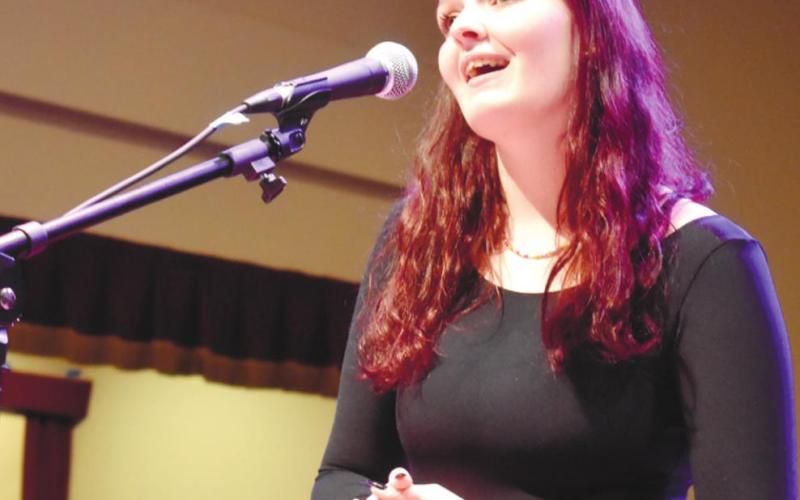 Lylli Flanders sings “A Part of That” from The Last Five Years. BAILEY BALLARD/Staff