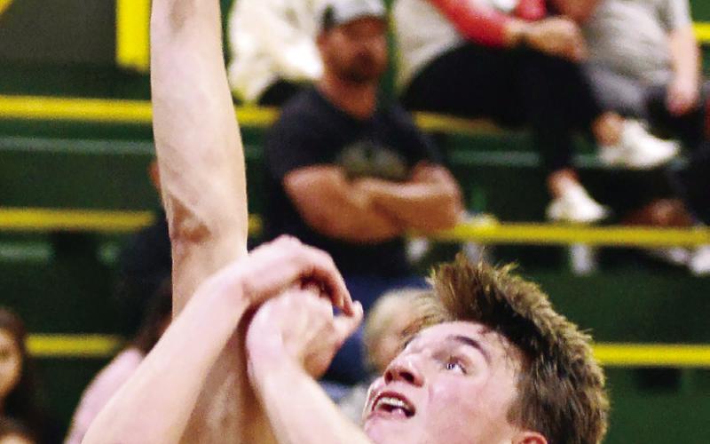 Kaden Keiser (13) provides the second half of a great one-two punch on the scoreboard for Gatewood. IAN TOCHER/Staff