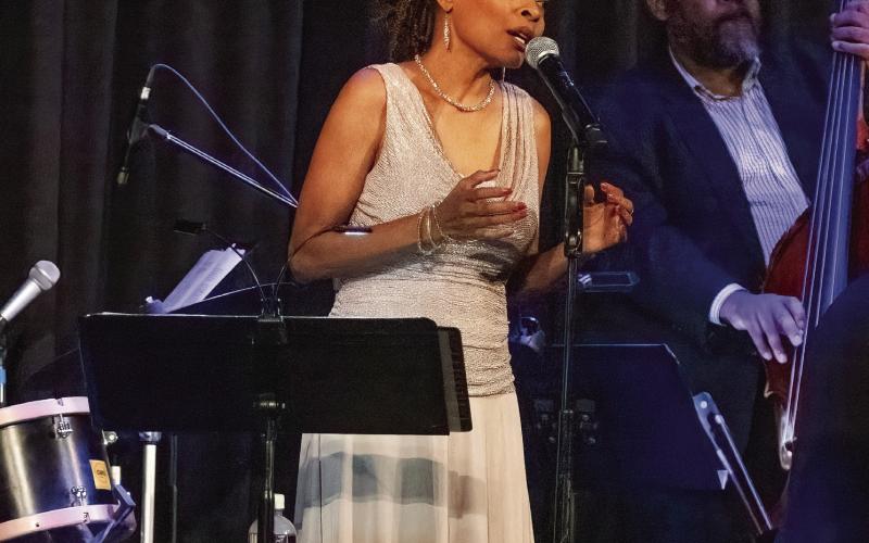 Singing with the Jazz Legacy Project was Maria Howell. LEIGH LOFGREN/Staff