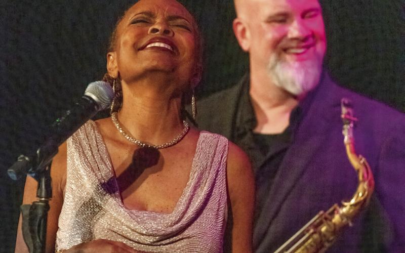 Much fun and great witty comebacks were part of the great performance by the Jazz Legacy Project featuring guest vocalist Maria Howell and pianist Noel Freidline. LEIGH LOFGREN/Staff