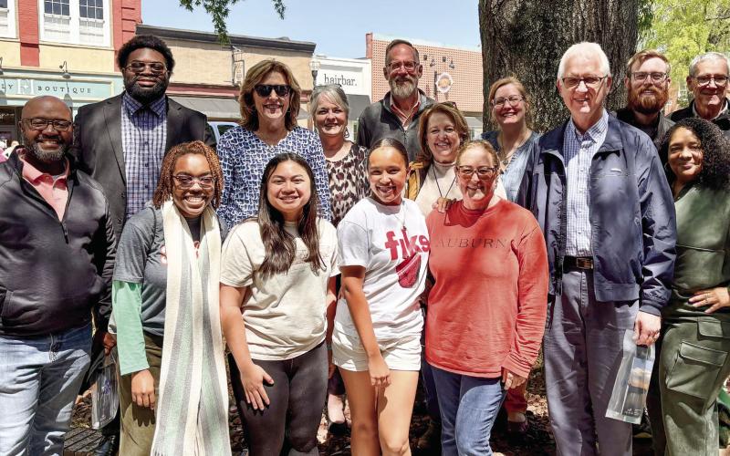 Dr. Greg DeLoach and his class “Dementia, Disabilities and Differences” of Mercer University’s McAfee School of Theology in Atlanta toured the local Central State Hospital Museum and discussed mental health history and present-day care with Seeking Asylum founder and museum curator Jessica Whitehead (red shirt, front row). CONTRIBUTED