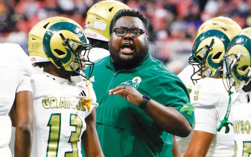 Damoio’n Wright helped Grayson win the Class 6A state championship over Carrollton on Dec. 18. LANCE McCURLEY/Staff