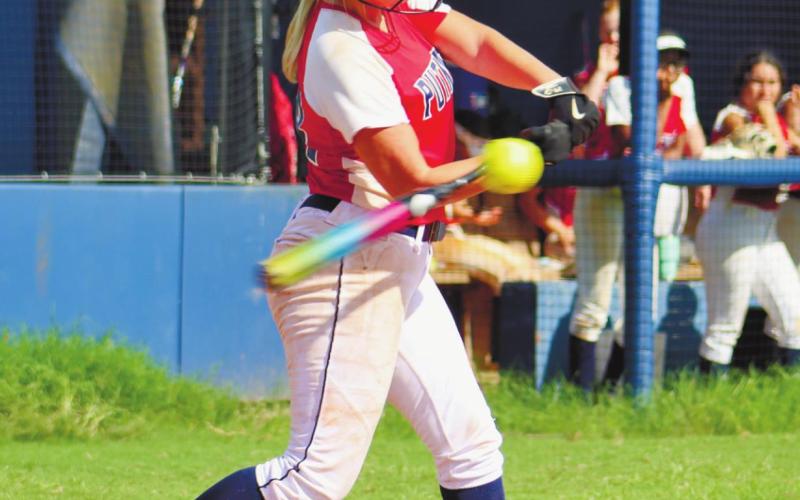 A double by Jada Mcderment gets the Putnam County team fired up.