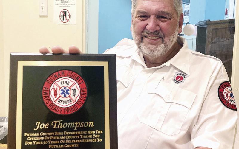 Joe Thompson recently retired after 50 years of service in Putnam County. (LYNN HOBBS/Staff)