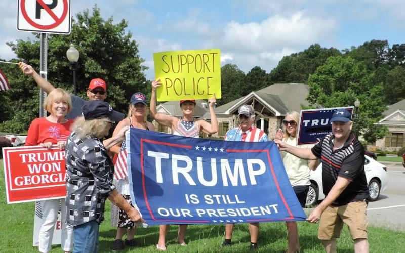 The group was reacting to the FBI entering Trump’s Florida home Aug. 8, as part of a federal investigation into whether the former president removed classified records from the White House and took them to his Mar-a-Lago estate in Florida. CONTRIBUTED