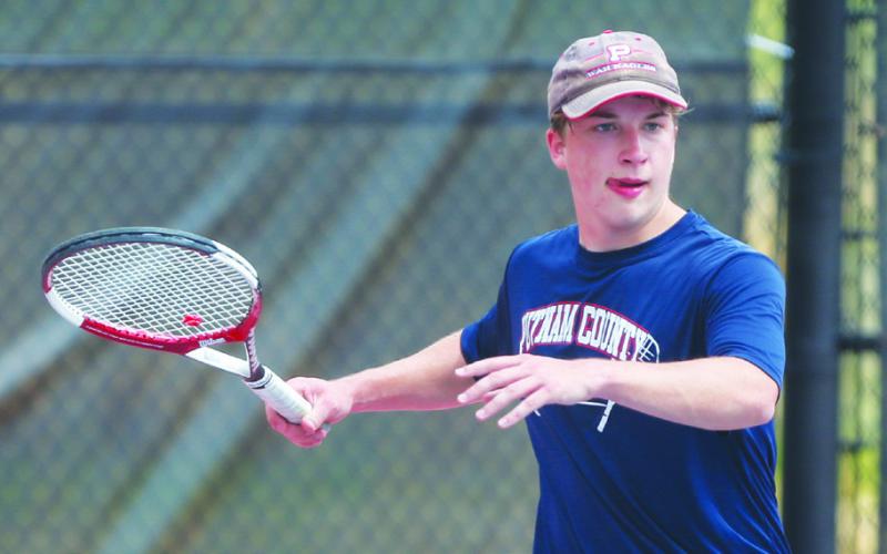 Leland Erickson competed at No. 1 singles for the War Eagles. LANCE MCCURLEY/Staff