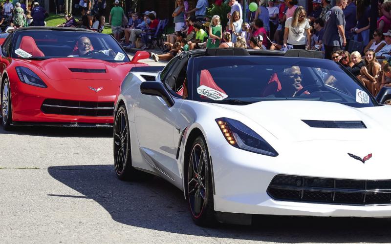 The local Corvette club was out in force with several variations of the classic American sports car.
