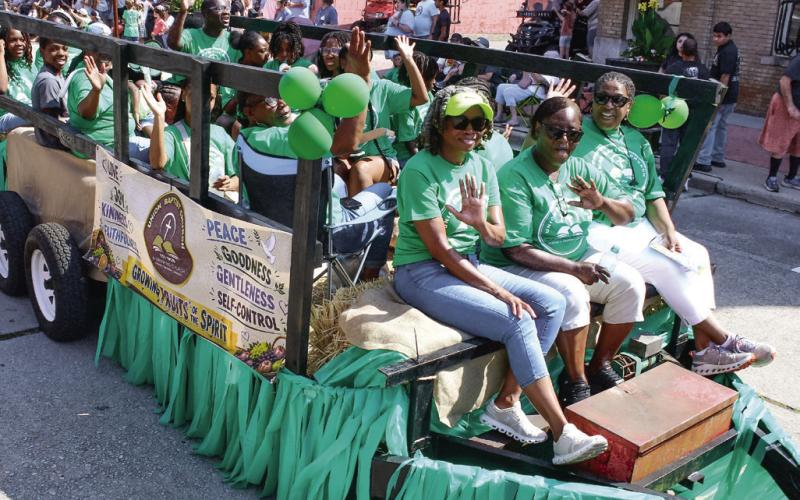 Members of Union Baptist Church enjoyed the sunny day and warm parade weather. Photos by IAN TOCHER / Staff