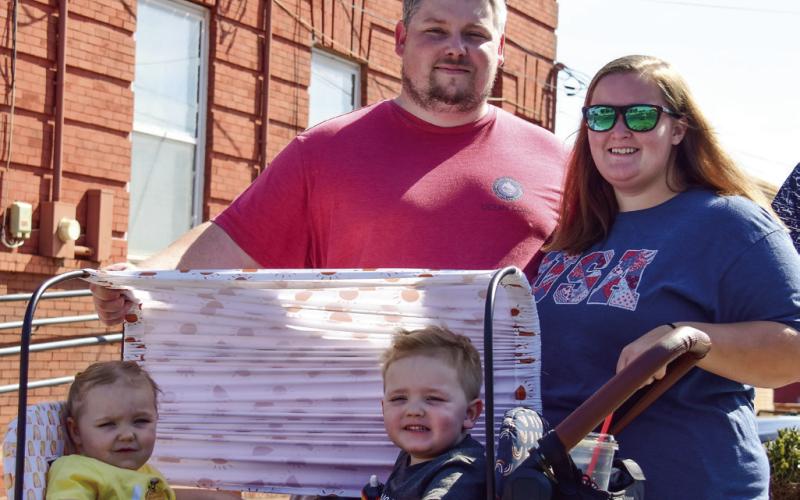 Putnam County’s Sawyer and Madison Meadows enjoyed their day out with Dustin, 3, and 18-month-old Maisie.