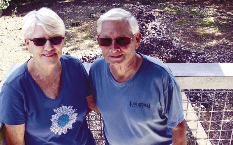 Carol and Bob Shulstad make monthly visits to help keep the Rock Hawk facility clean and tidy, but admit they need more volunteer help to keep it going. IAN TOCHER/Staff