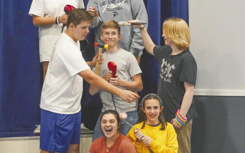 Lake Oconee Academy’s (LOA’s) high school theatre troupe presents Mockingbird, a one-act play. CONTRIBUTED