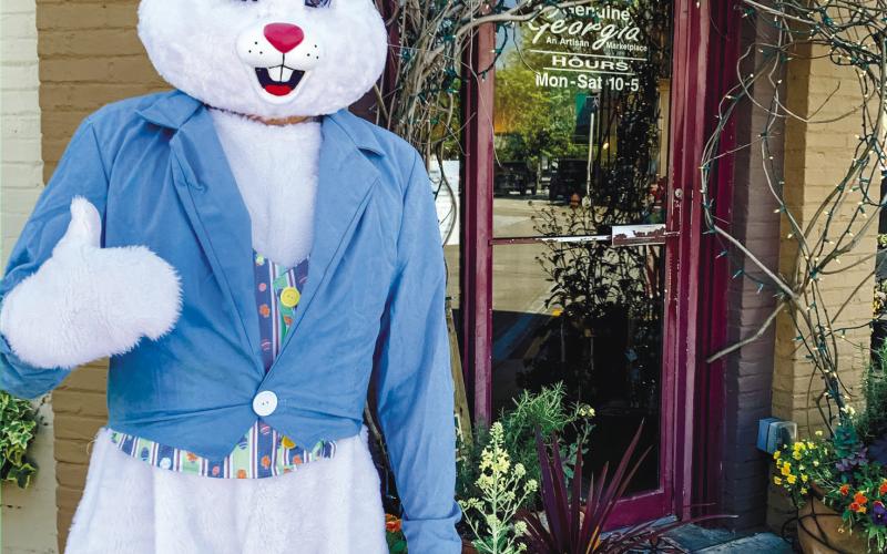 The Easter Bunny will be hopping shop to shop from 10 a.m. until noon before cozying up in the palm garden for pictures with all his friends! CONTRIBUTED