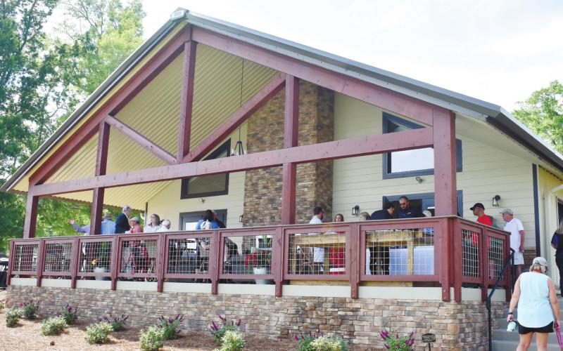 An outside view of the new event venue. BAILEY BALLARD/Staff