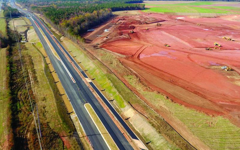 The State of Georgia has committed to spending nearly $200 million on improvements to the property it purchased for the Rivian EV manufacturing plant off of I-20 in Morgan and Walton counties, including a frontage road and new exit on the interstate. MARK ENGEL/File photo