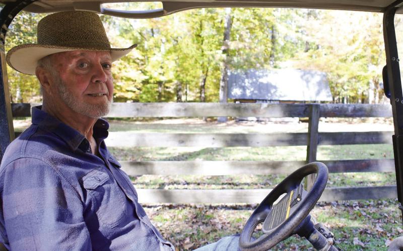 Stepback founder and creator Roger Pierce said opening his oldfashioned village to the public represented his way of helping fund Christmas joy for local families through donations. IAN TOCHER/Staff
