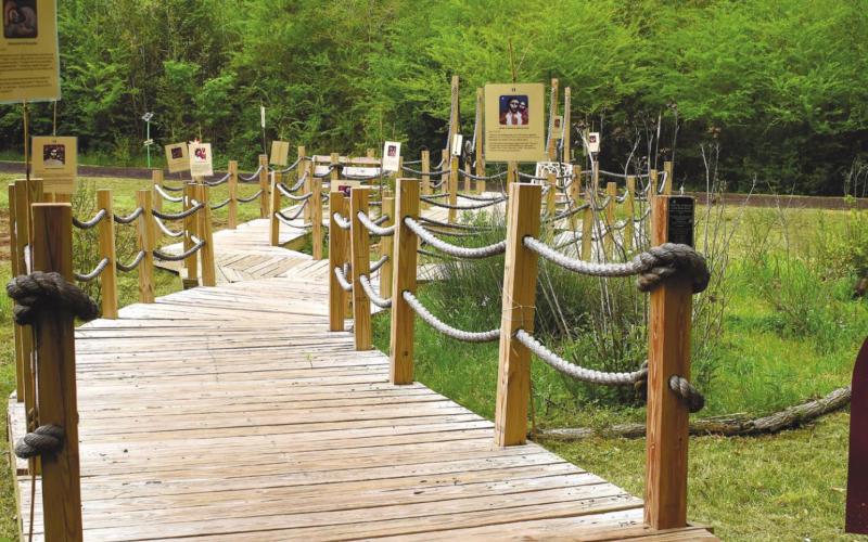 An overview of the boardwalk stations that take visitors through the events of Jesus’ life before the crucifixion. BAILEY BALLARD/Staff