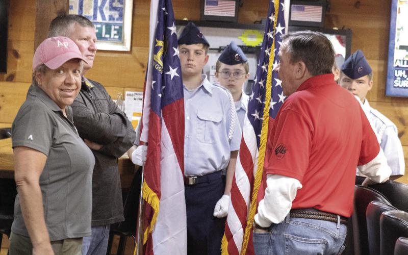 The Scout division prepares to march. LEIGH LOFGREN/Staff