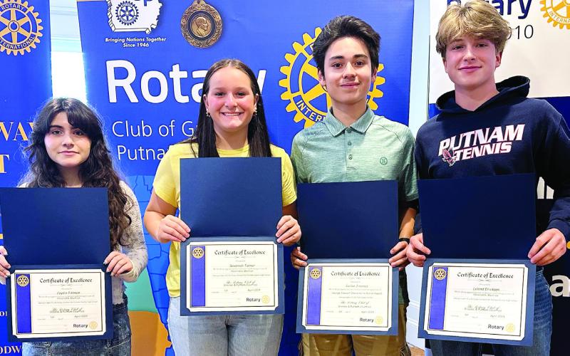 Laws of Life Putnam County High School winners Caydin Pittman, Savannah Tanner, Carlos Jiminez and Leland Erickson. CONTRIBUTED