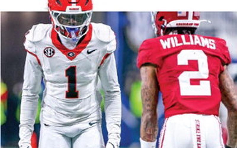 The Bulldogs and defensive back Ellis Robinson IV (1) last faced Alabama in the 2025 SEC Championship in Atlanta, which delivered a win for UGA. CONOR DILLON/ UGAAA