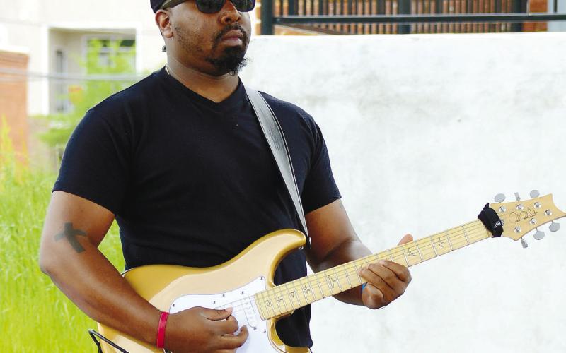 Eatonton’s own Terry Dorsey Jr. laid down some tasty licks for the Tru Gentlemen (TG) Live band.