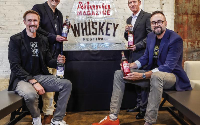 Broadstreet Infamous founder and CEO Lorenze Tremonti (back left) is joined by cofounders Peter Allen (Chairman, back right), Mark Matuszek (President, bottom right), and Leonard Rollman (Executive VP, bottom left). CONTRIBUTED