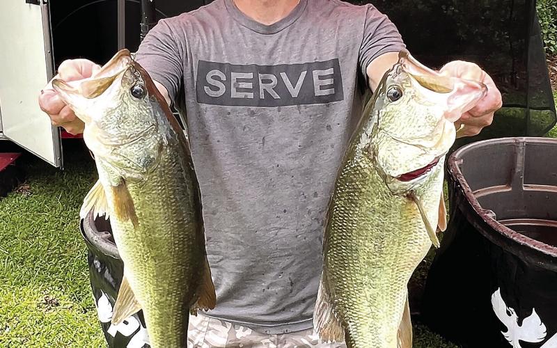 Byron Kenney with his award-winning fish. CONTRIBUTED