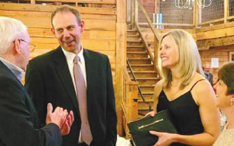 From left, Dr. Wayne Myers, Todd Peaster, Dr. Lindsay Peaster and April Bone enjoy the gala. CONTRIBUTED