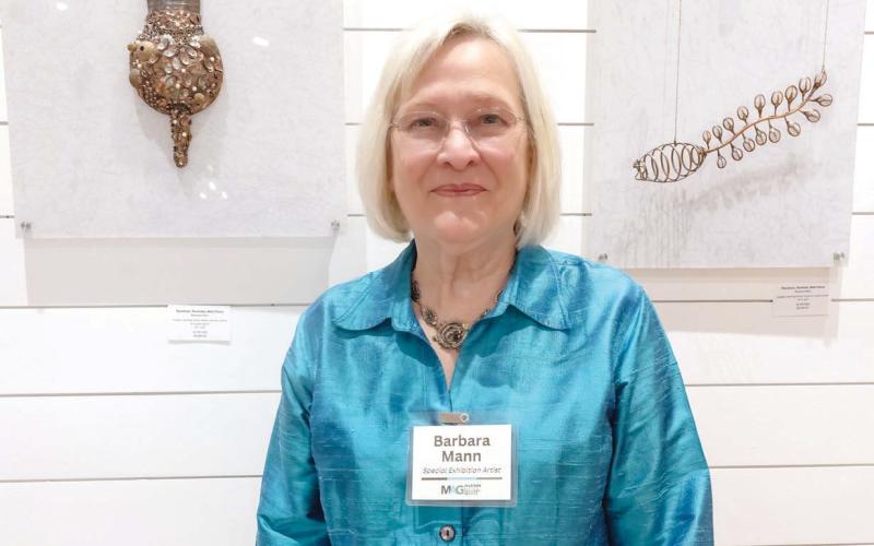 The artist, Barbara Mann. LEIGH LOFGREN/Staff