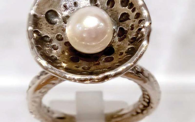 Pearl ring of sterling silver and pearl. LEIGH LOFGREN/Staff