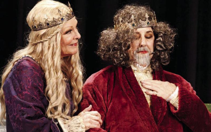 Debbie McCown as Queen in her 30th production with Jamie Bagget as Claudius. LEIGH LOFGREN/Staff