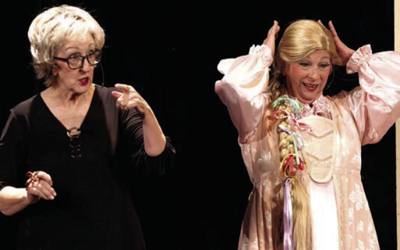 Juliet (Suzanne Vest) gets ready to meet the bachelors she did not select while Judy Lange (Sherry Shutze) waits. LEIGH LOFGREN/Staff