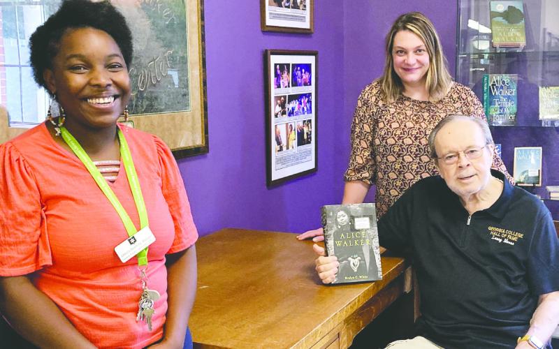 Alice Tallulah-Kate Walker, an Eatonton native, at the Eatonton-Putnam County Library. CONTRIBUTED