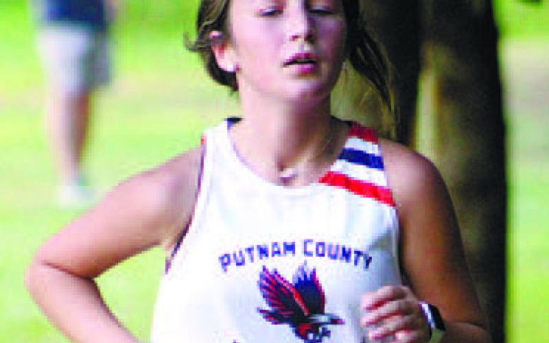 Emily Hardie, a freshman at Putnam County High School, had a 10th-place result in the JV Girls’ 5K at this year’s Redskin Invitational, while her two teammates at the event, Jordan Bird and Ila Nelson, were not far behind at 13th and 15th, respectively.