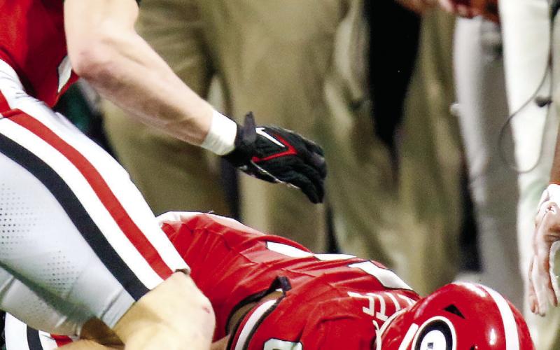 Georgia defensive back Daylen Everette (6) came up with two interceptions against Texas in addition to a pass deflection. LANCE McCURLEY/Staff