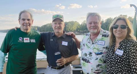 Dick Caillouet, vice president of Georgia SCI (left) and Glasslined Technologies CEO James Lakeman (third from left) served as co-hosts to the inaugural Wounded Veterans Cast and Blast event. CONTRIBUTED