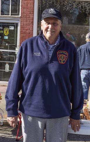 Mayor Lanier Rhodes before the Ticket to Ride begins. LEIGH LOFGREN/Staff